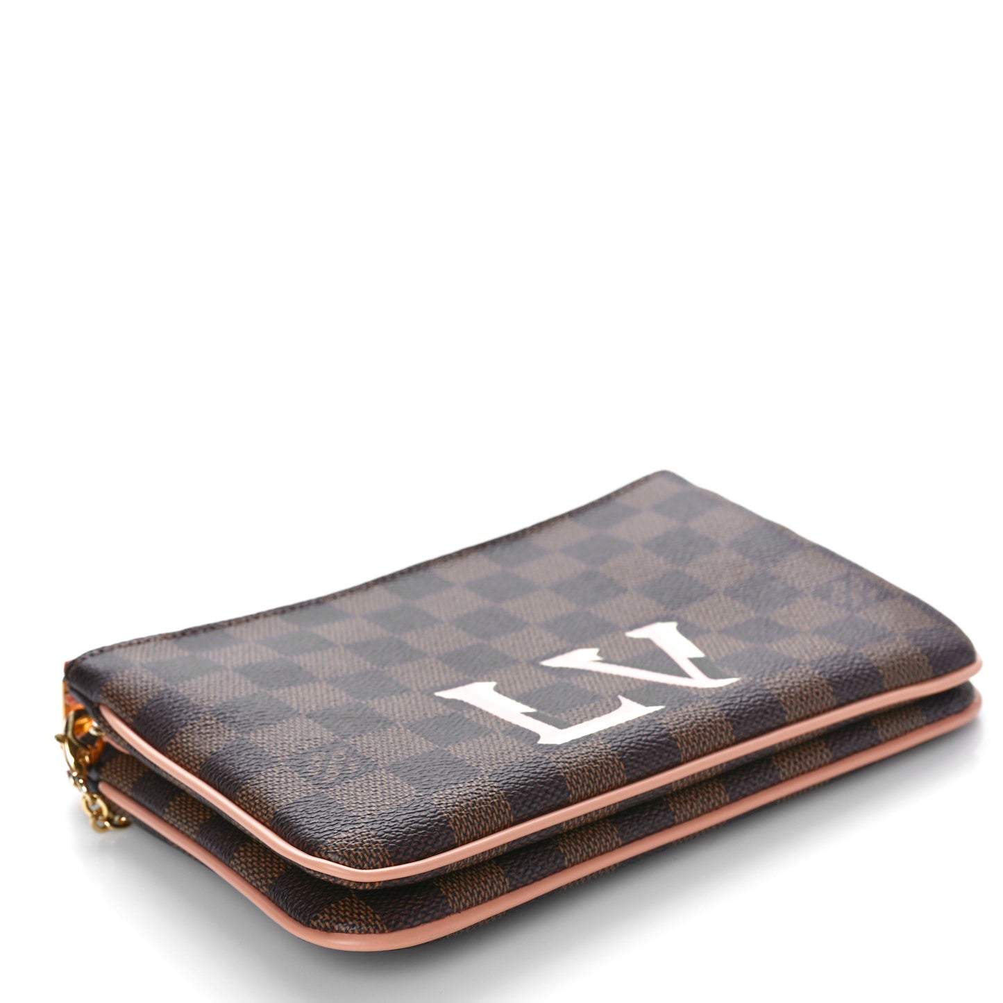 Damier Ebene Double Zip Pochette