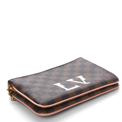 Louis Vuitton Damier Ebene Double Zip Pochette 4 of 11