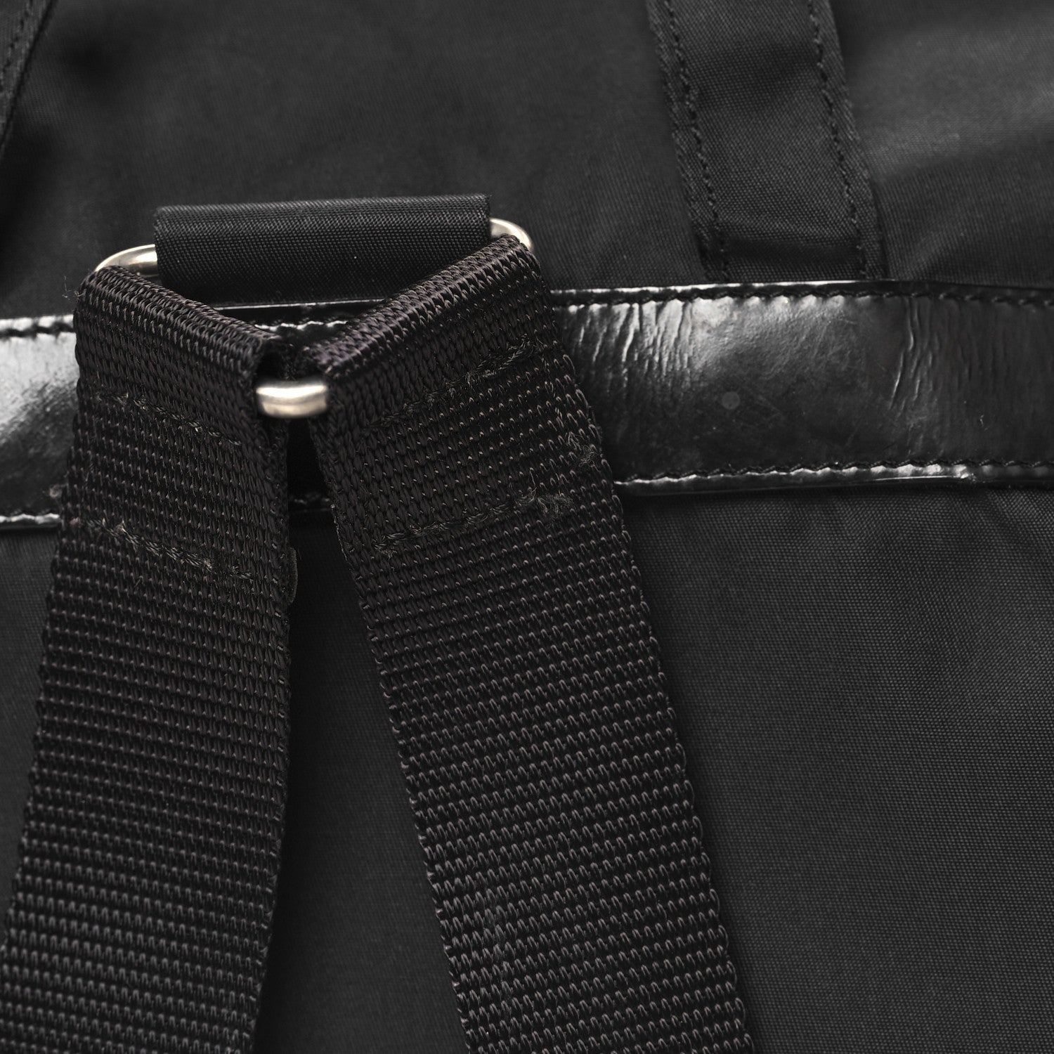 Prada Nylon Vela Medium Backpack Black 10 of 11