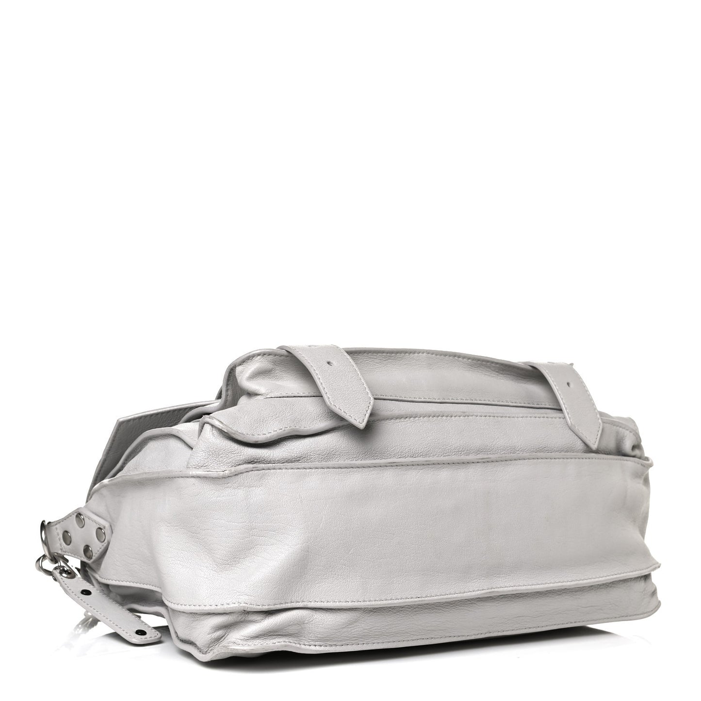 Lambskin Medium PS1 Satchel Pale Steel