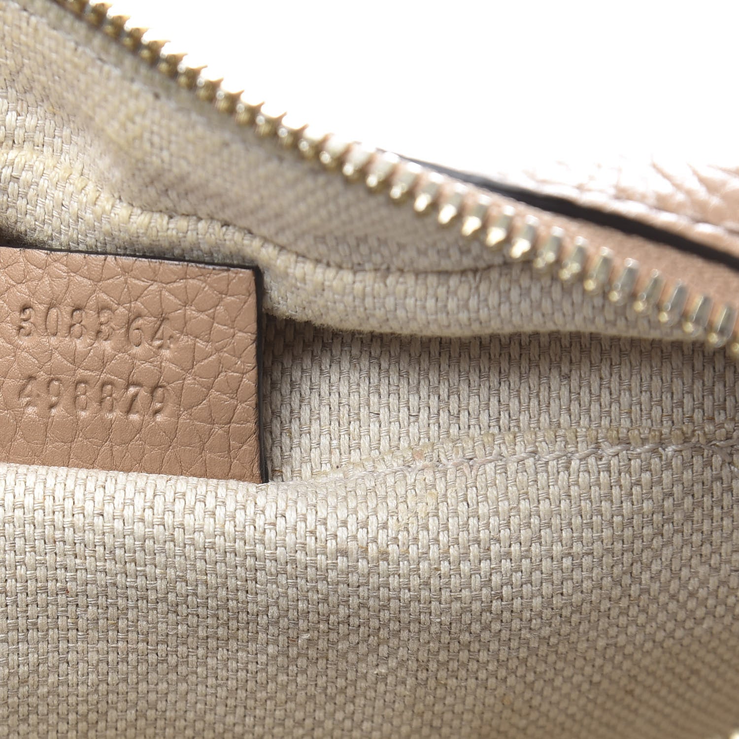 Gucci Pebbled Calfskin Small Soho Disco Bag Rose Beige 7 of 12