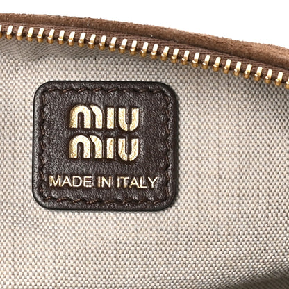 Miu Miu Suede Pouch Cacao 6 of 9
