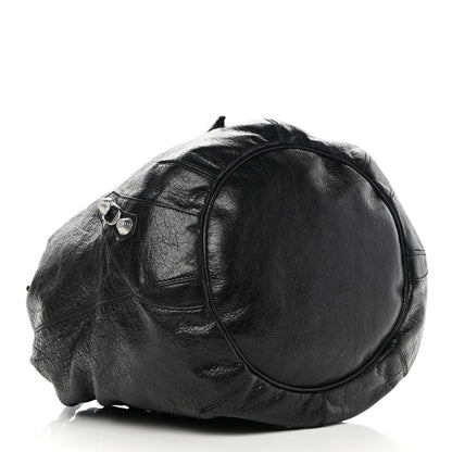 Balenciaga Agneau Giant 12 Silver Hardware Mini Pompon Black 4 of 13