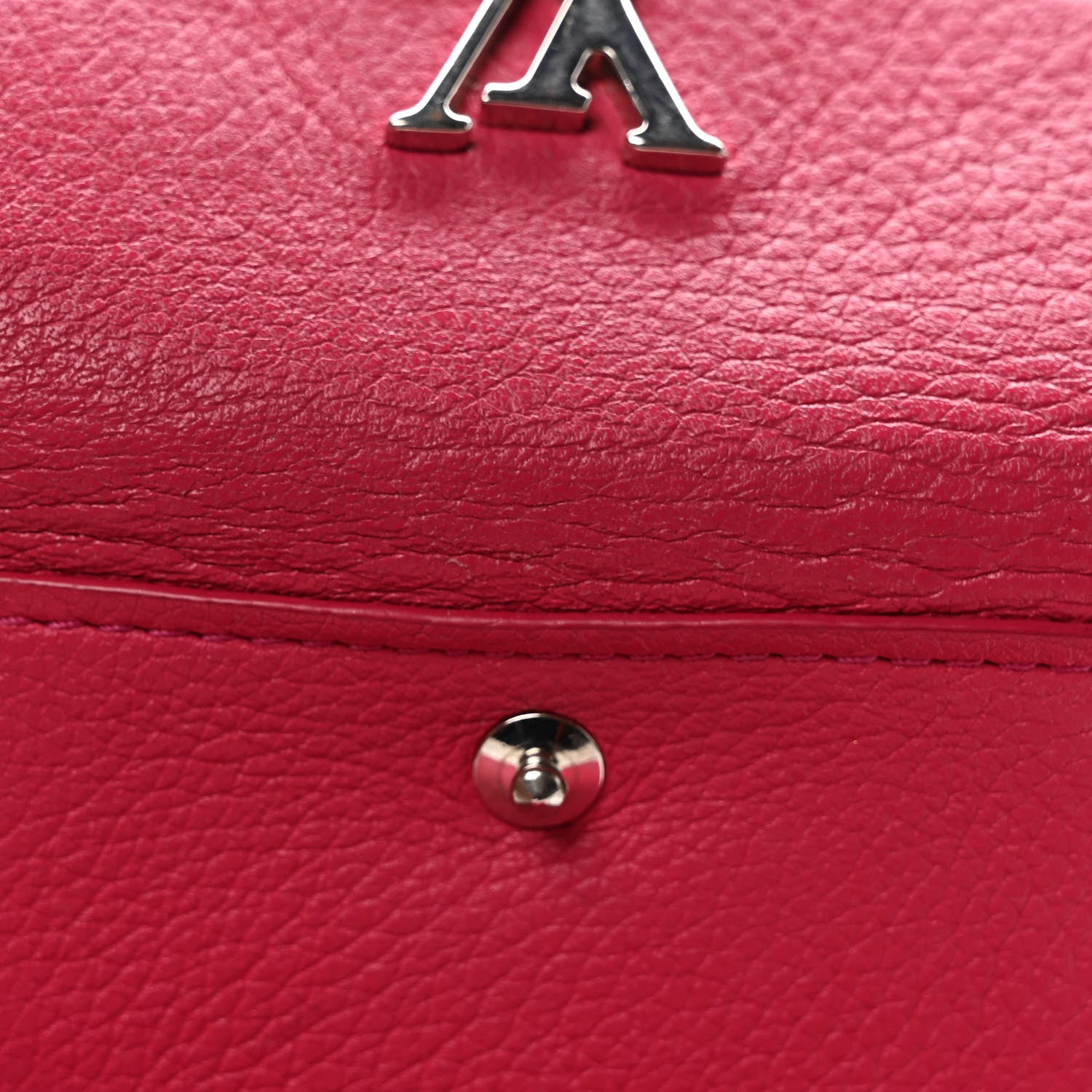 Louis Vuitton Soft Calfskin My Lockme Compact Wallet Fuchsia 7 of 7