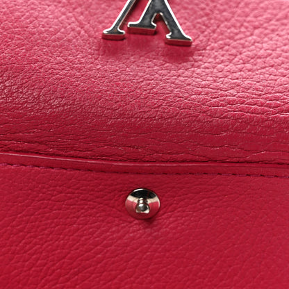 Louis Vuitton Soft Calfskin My Lockme Compact Wallet Fuchsia 7 of 7