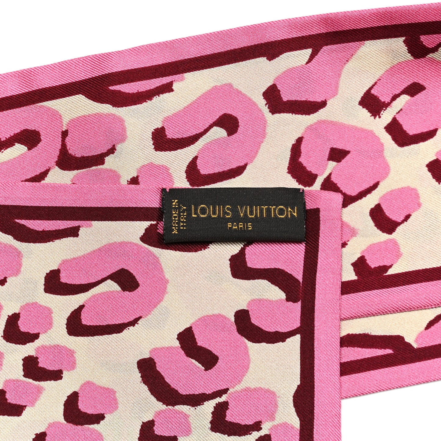 Silk Leopard Bandeau Blanc Corai