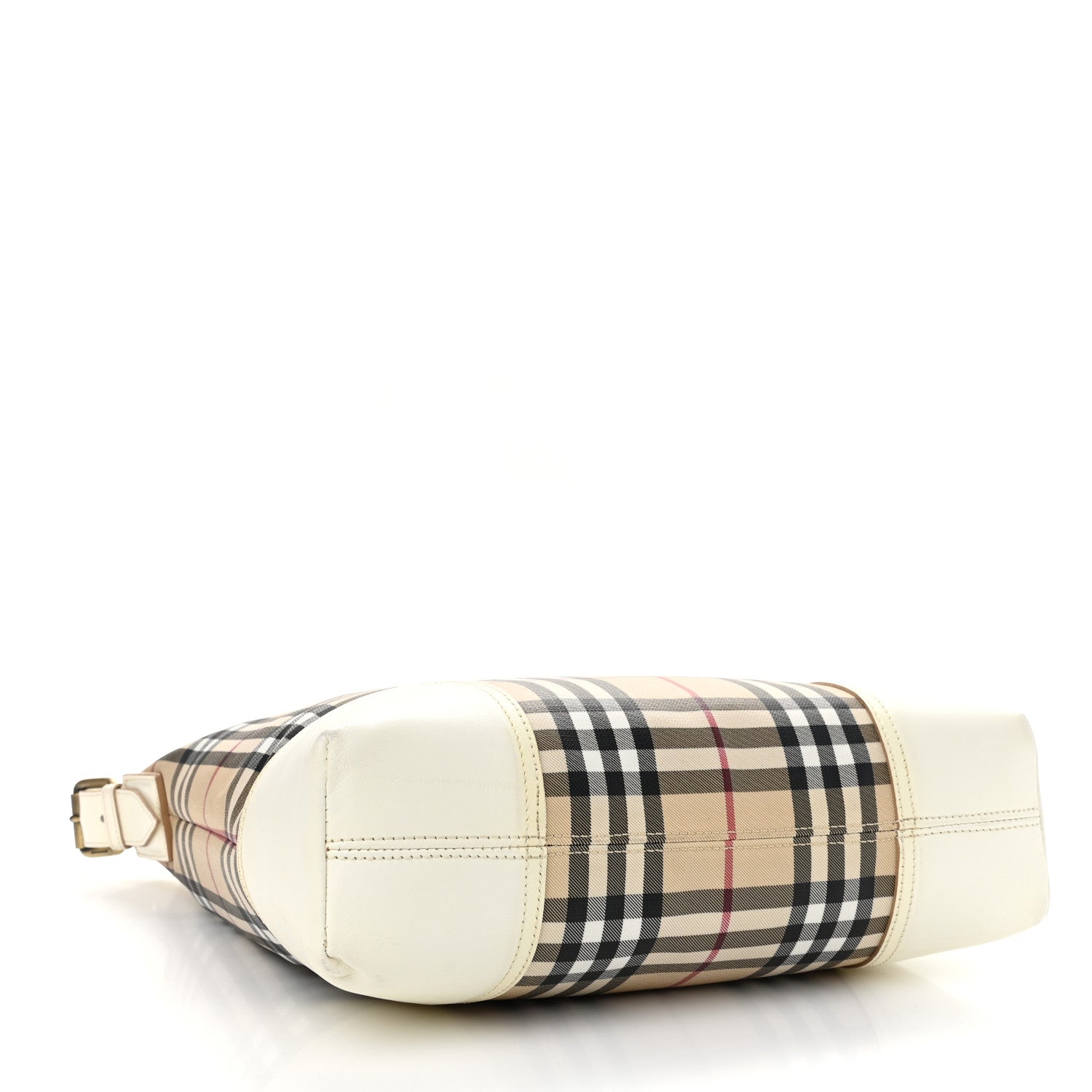 Burberry House Check Hobo White 3 of 12