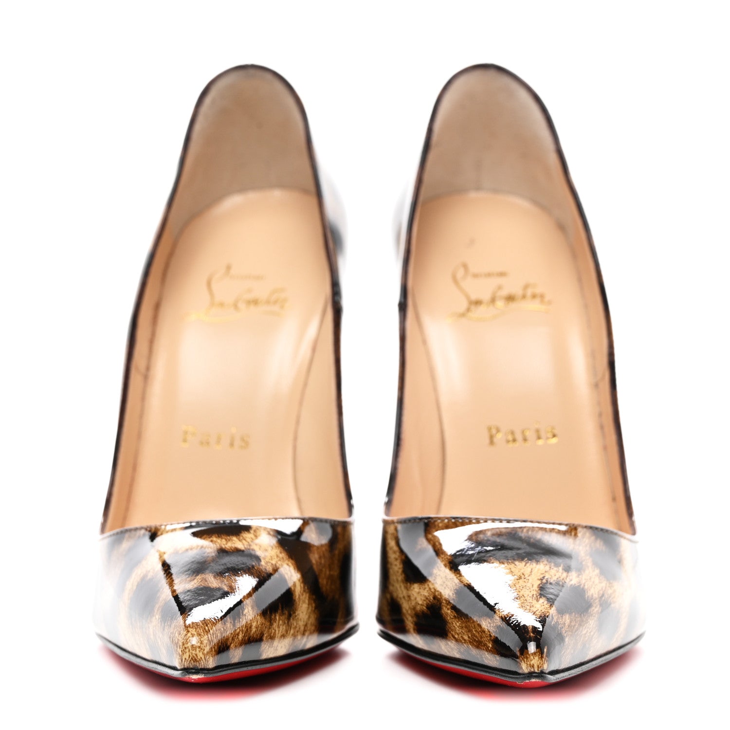 Christian Louboutin Patent Leopardino So Kate 120 Pumps 35.5 Brown 2 of 8