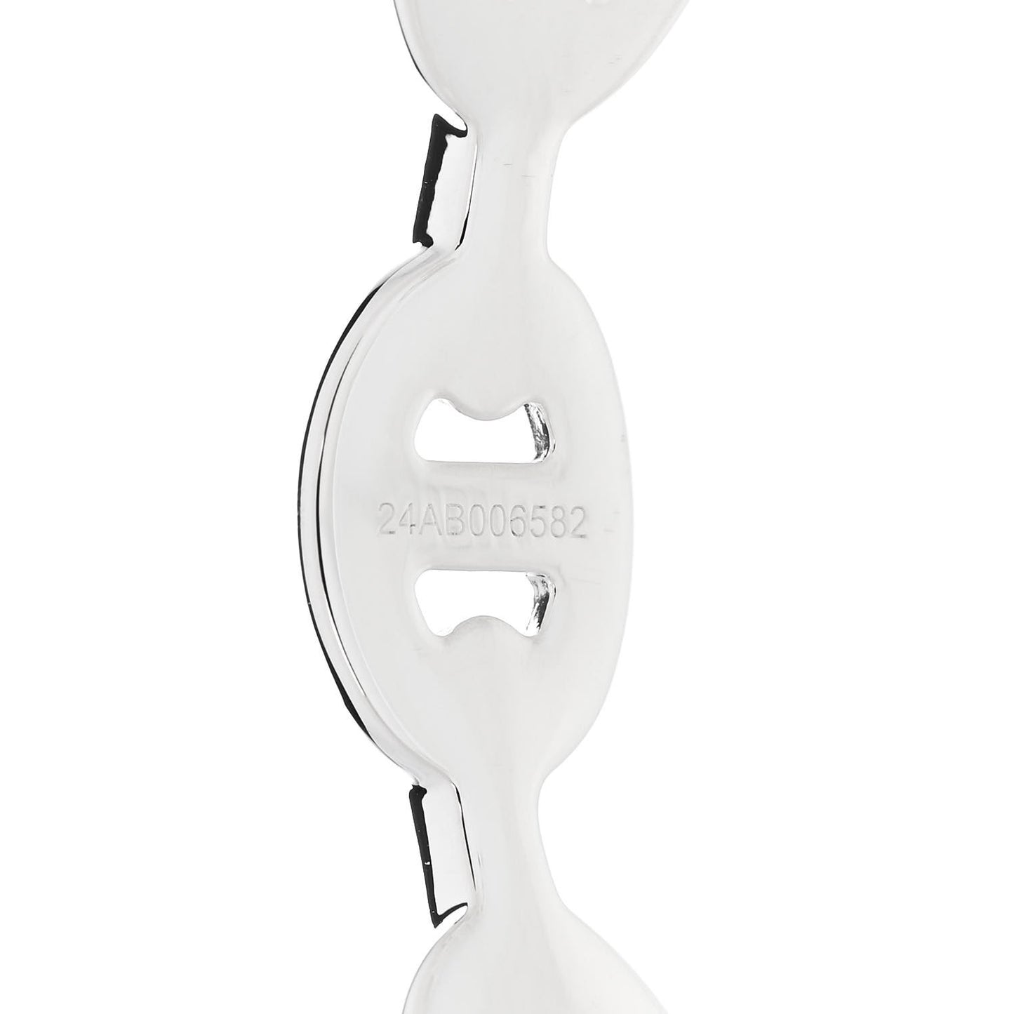 Sterling Silver MM Chaine d'Ancre Enchainee Cuff Bracelet ST