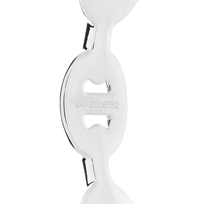 Hermes Sterling Silver MM Chaine d'Ancre Enchainee Cuff Bracelet ST 5 of 6