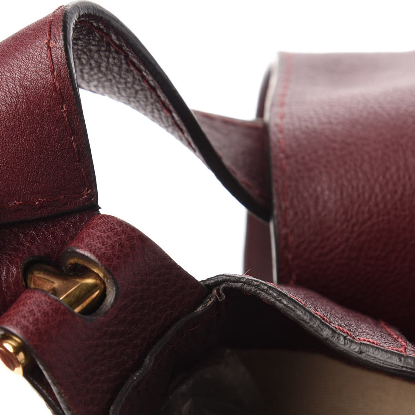 Calfskin Georgia Hobo Burgundy