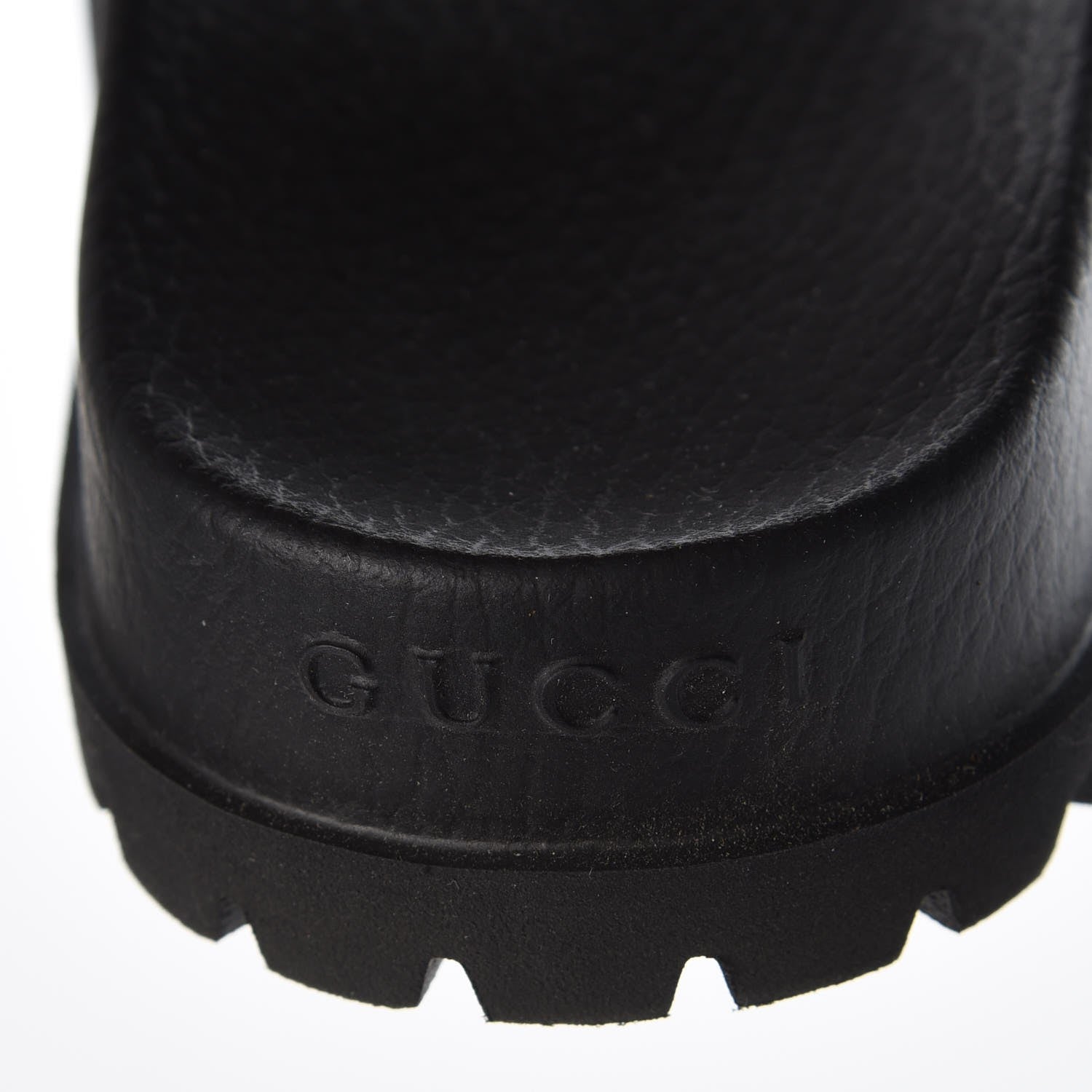 Gucci Guccissima Mens Lug Sole Slide Sandals 5 Black 7 of 7