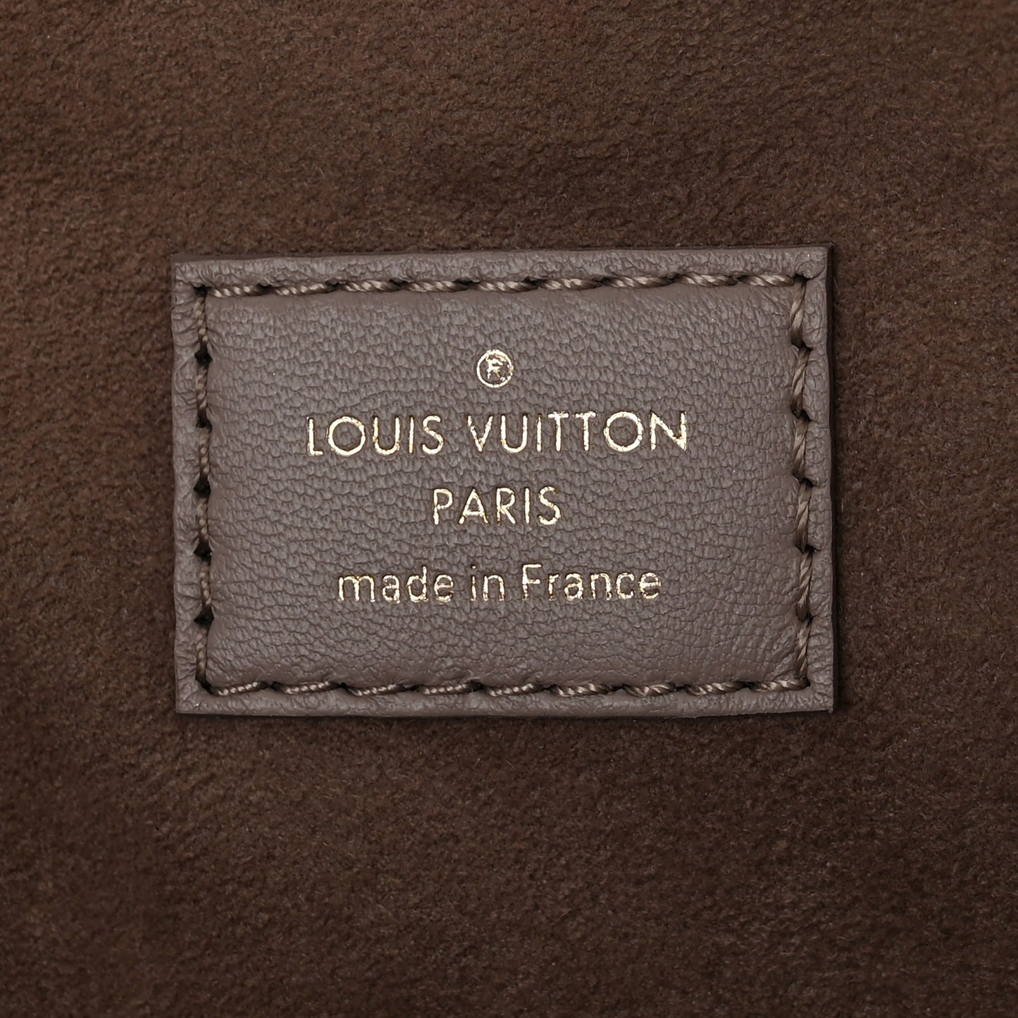 Lambskin Embossed Monogram Coussin MM Grey