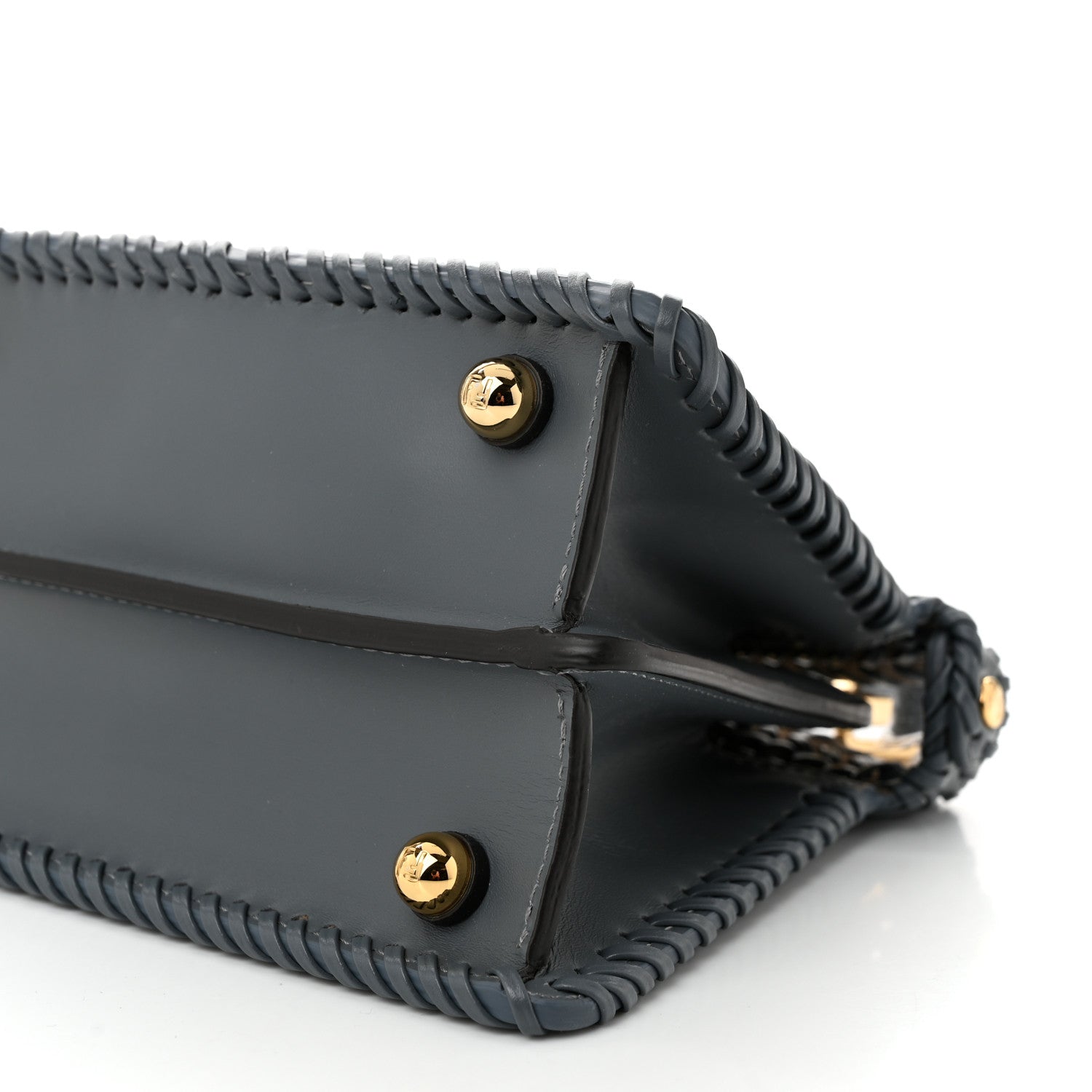Fendi Vitello King Shiny Nappa Intreccio Petite Peekaboo I SEE U