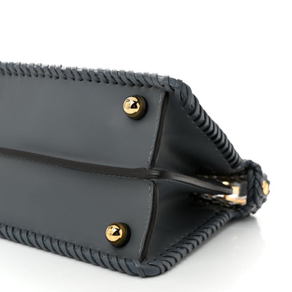Fendi Vitello King Shiny Nappa Intreccio Petite Peekaboo I SEE U Satchel  Tempesta 9 of 9