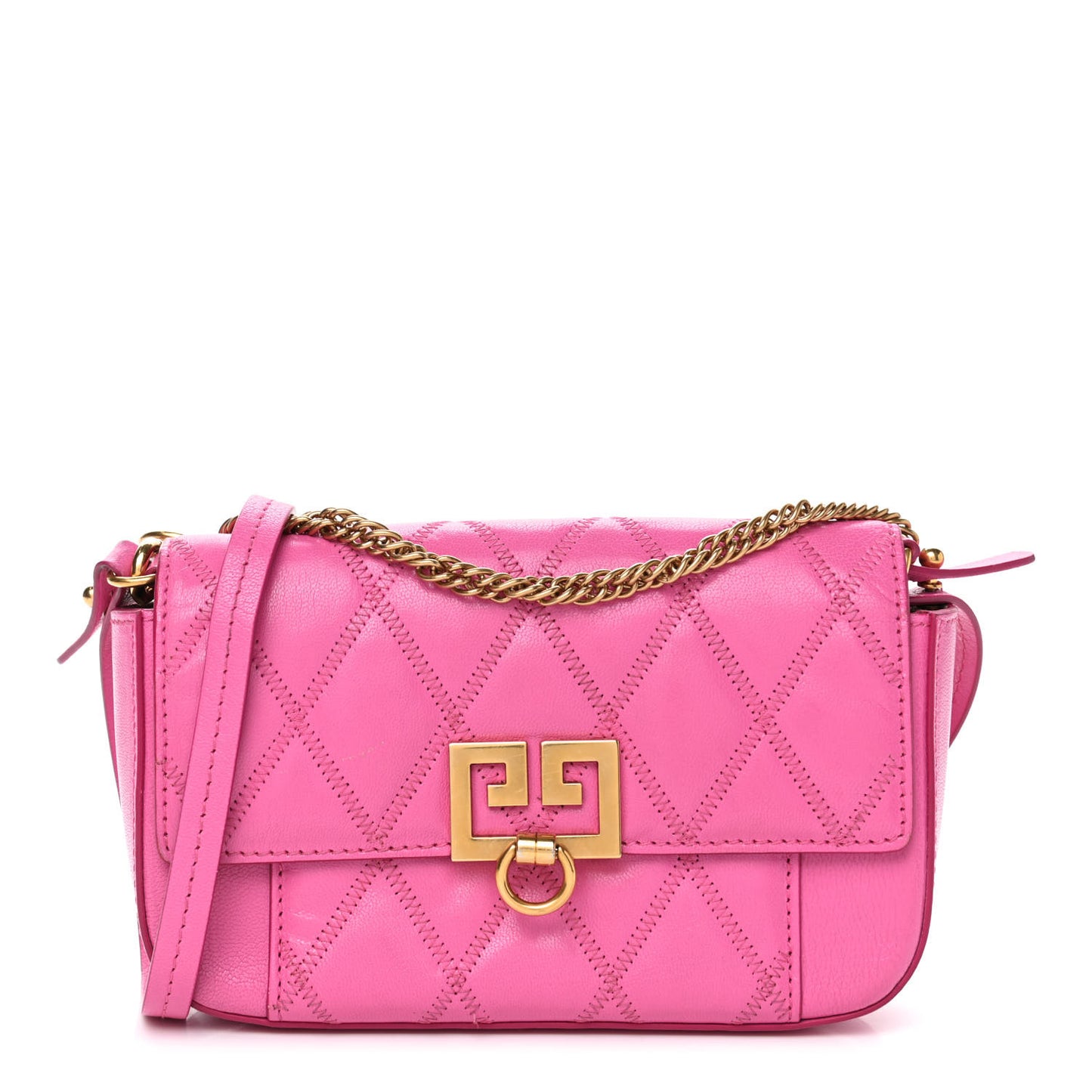 Goatskin Quilted GV3 Mini Pocket Convertible Bag Pink