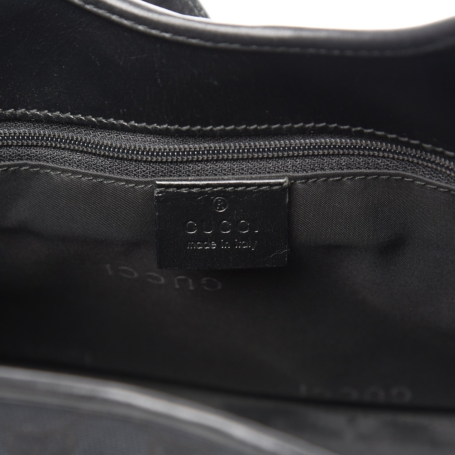 Gucci Monogram Bardot Shoulder Bag Black 5 of 14