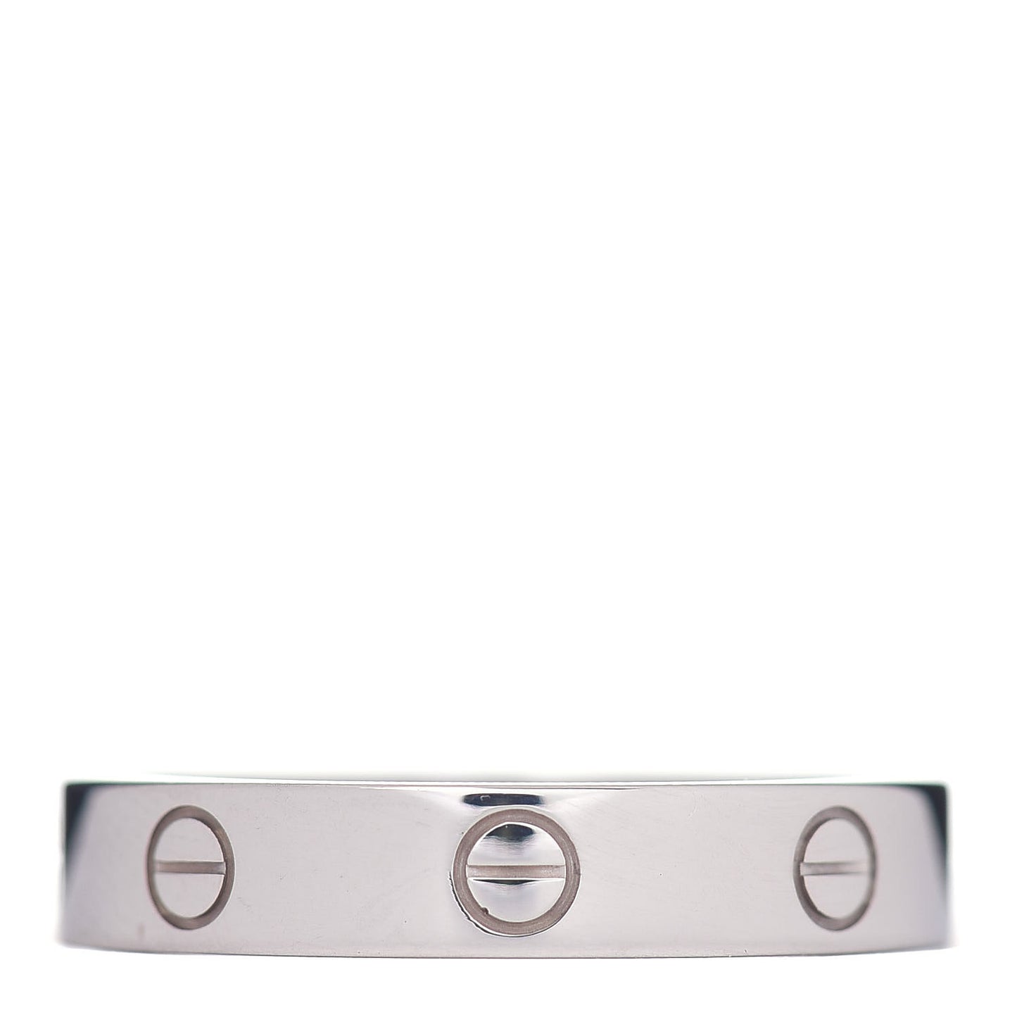 18K White Gold 3.5mm LOVE Wedding Band Ring 58 8.25