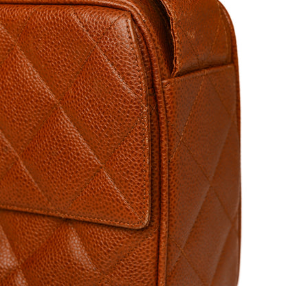 Chanel Caviar Quilted Flap Camera Case Brown 12 of 15