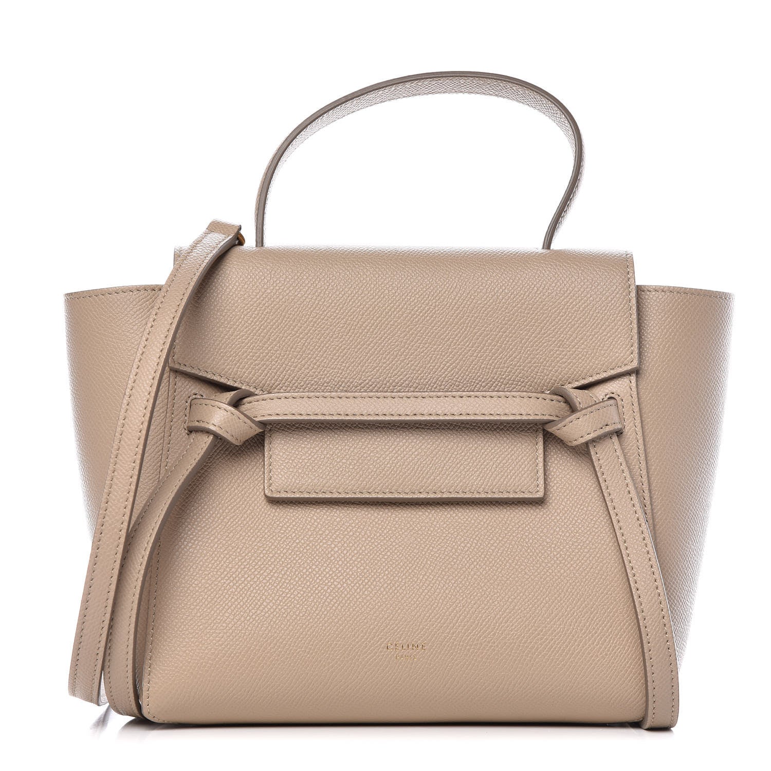 Celine Grained Calfskin Nano Belt Bag Light Taupe 1 of 9