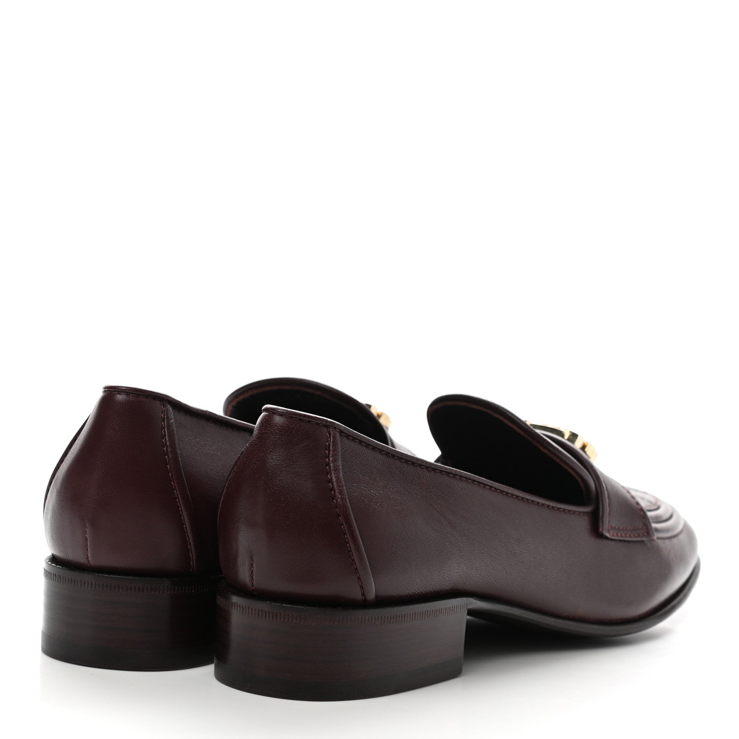 Chanel Lambskin Quilted Boy Loafers 37 Burgundy 4 of 8