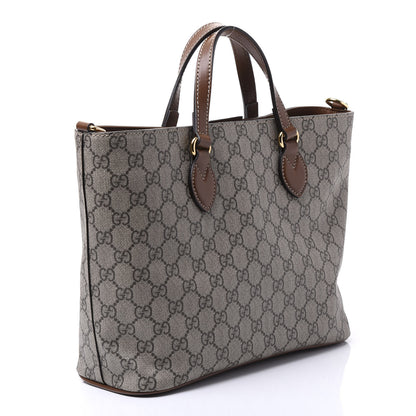 Gucci Soft GG Supreme Monogram Small Crossbody Tote Beige Cuir 2 of 9