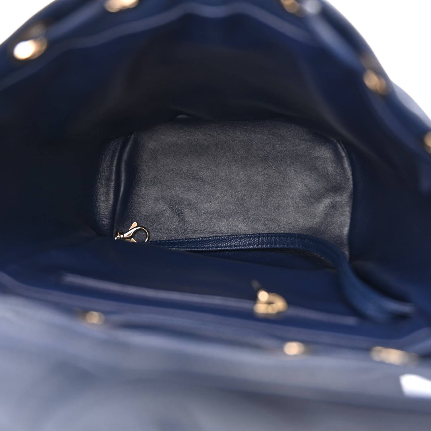 Chanel Caviar Quilted Small Filigree Backpack Navy 5 of 10