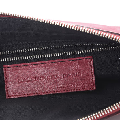 Balenciaga Agneau Giant Brogues Hardware Flat Handle Clutch Pourpre 6 of 9