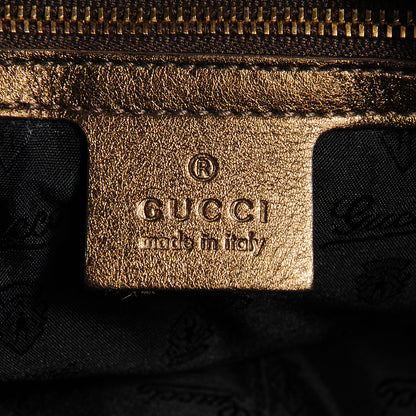 Gucci Metallic Leather Large Hysteria Tote Bronze 13 of 14