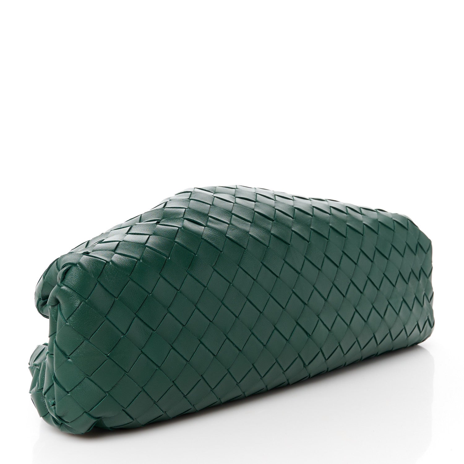 Bottega Veneta Nappa Maxi Intrecciato The Pouch Oversized Clutch Raintree 4 of 11