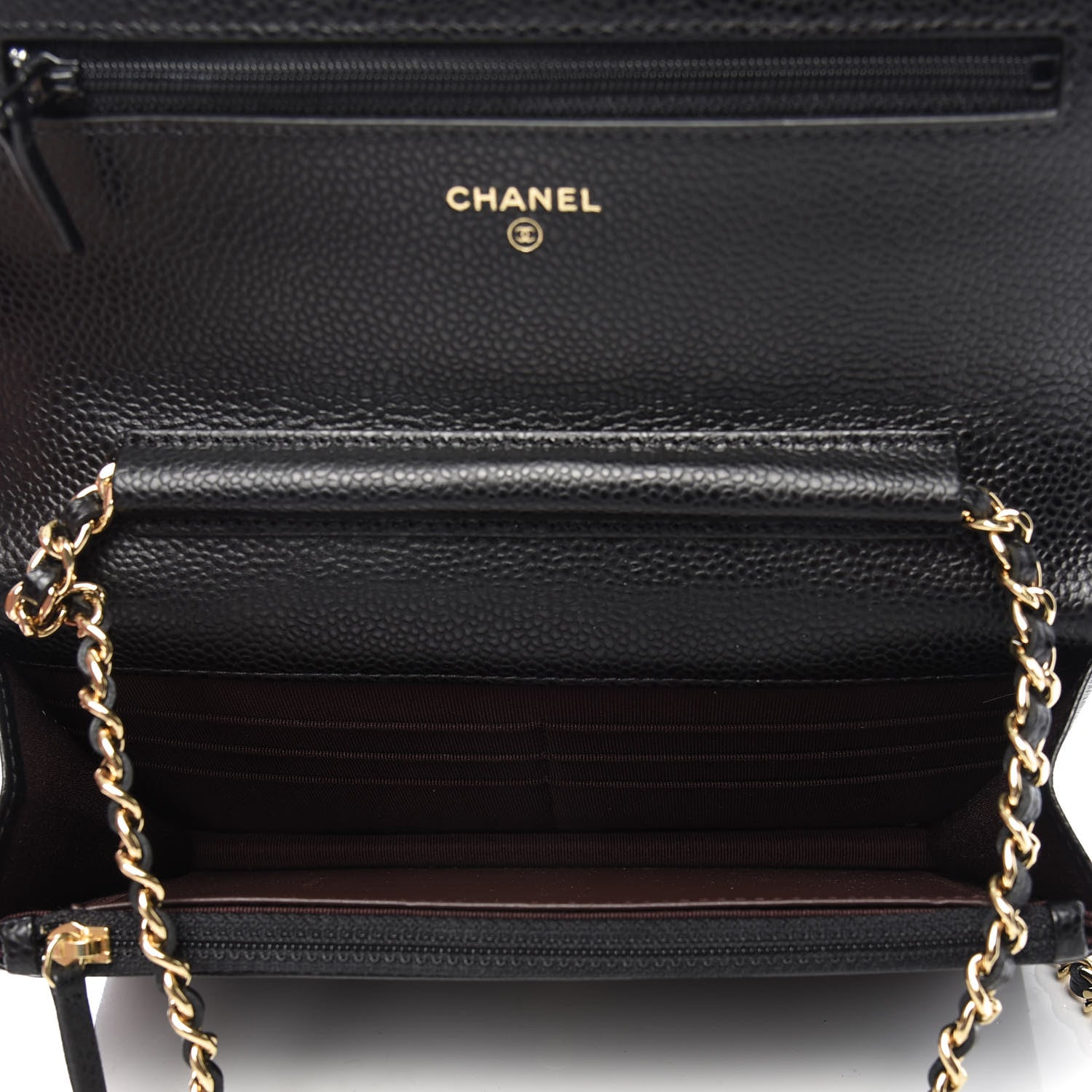 Chanel Caviar Quilted Wallet On Chain WOC Black 5 of 10
