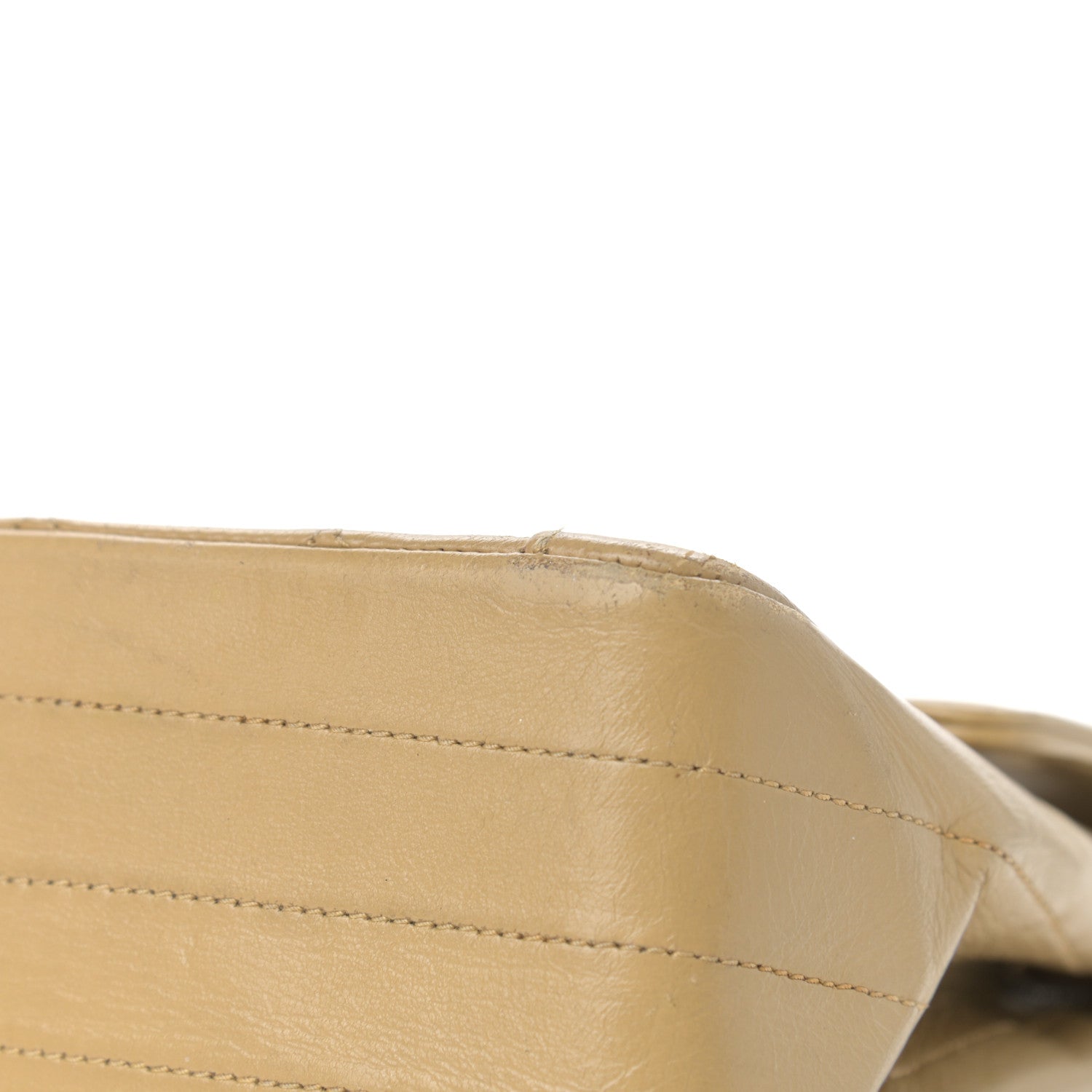 Chanel Lambskin Quilted Medium Single Flap Beige 10 of 17