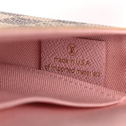 Louis Vuitton Damier Azur Pochette Felicie Chain Wallet Rose Ballerine 9 of 12