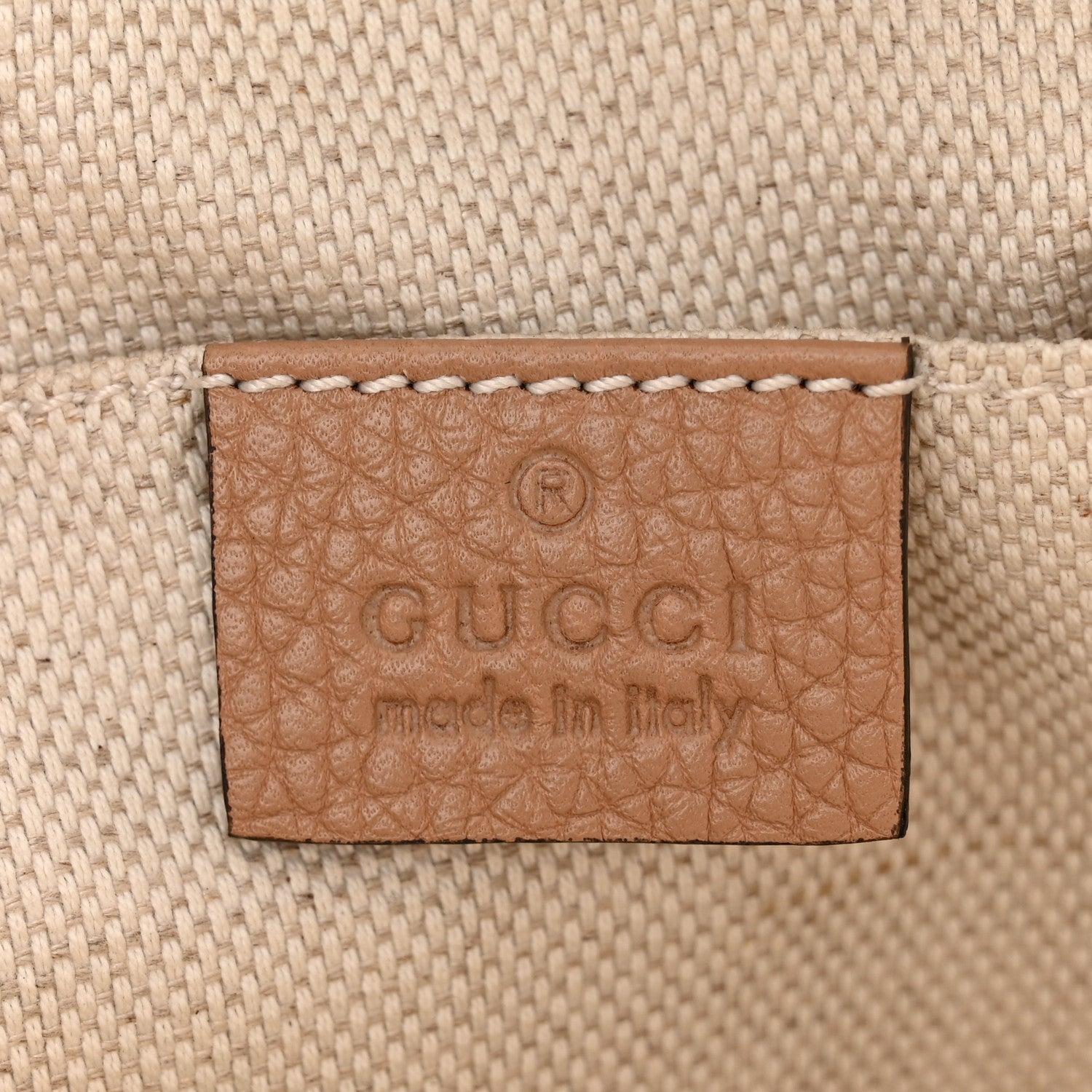 Gucci Pebbled Calfskin Small Soho Disco Bag Camelia 6 of 11