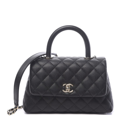 Chanel Caviar Quilted Mini Coco Handle Flap Black 1 of 12