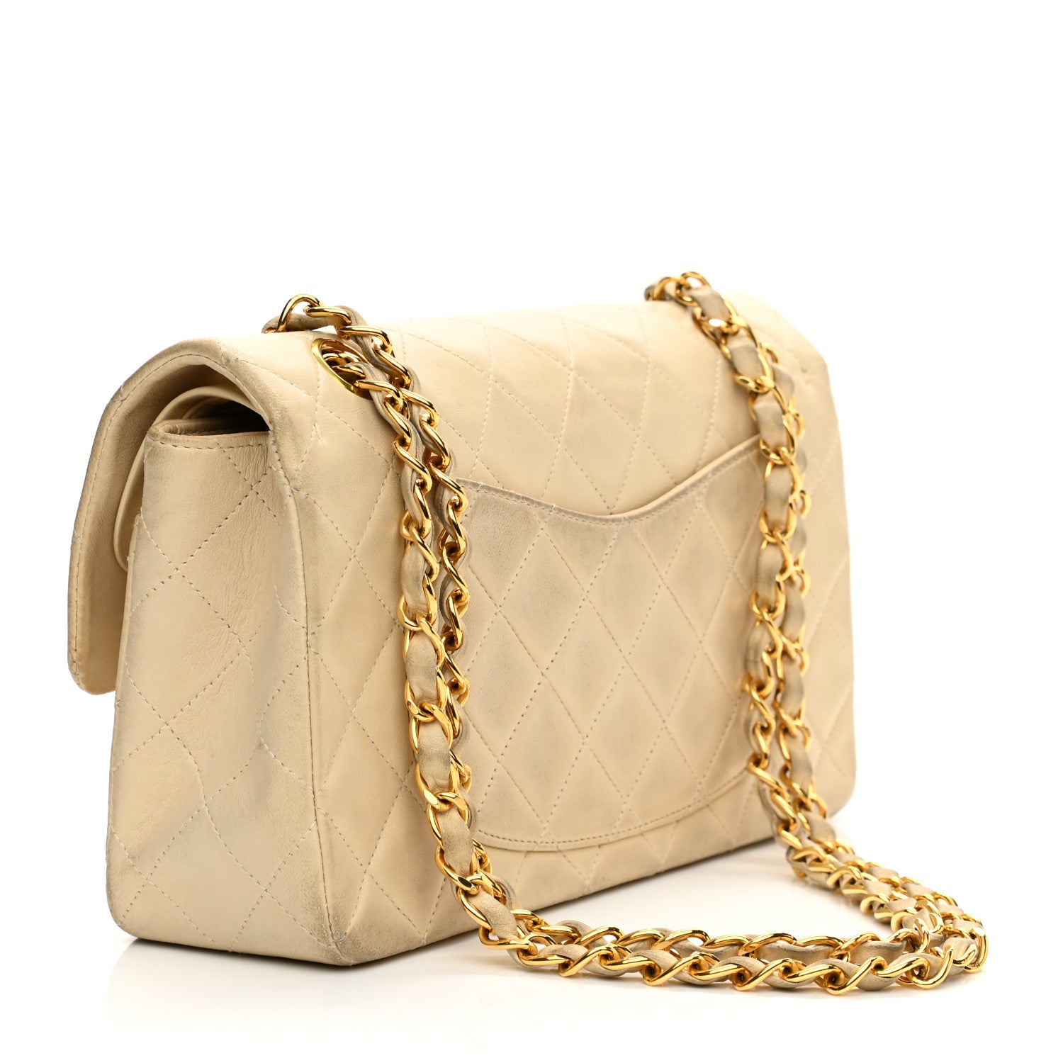 Chanel Lambskin Quilted Small Double Flap Beige 3 of 22