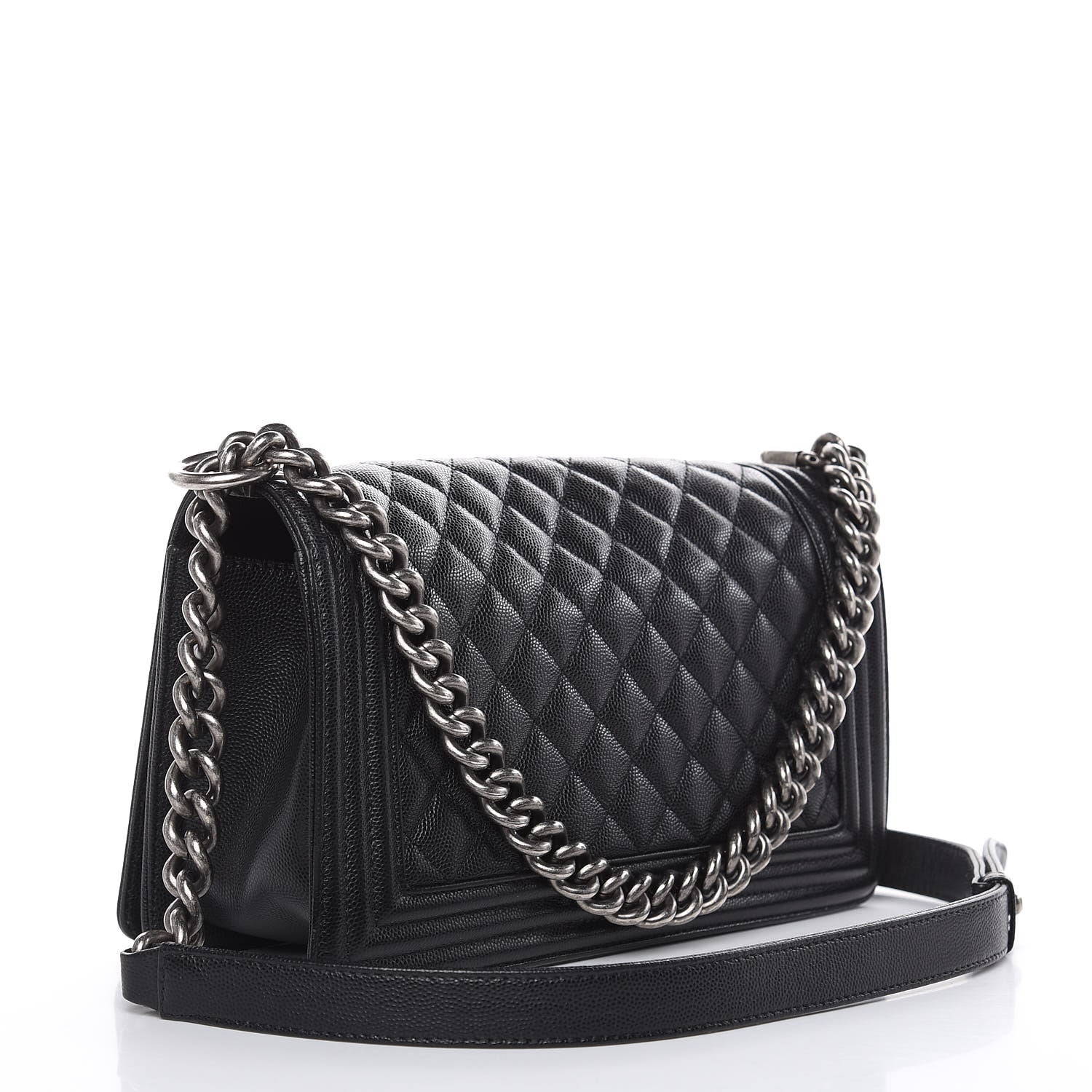Chanel Caviar Quilted Medium Boy Flap Black 3 of 14