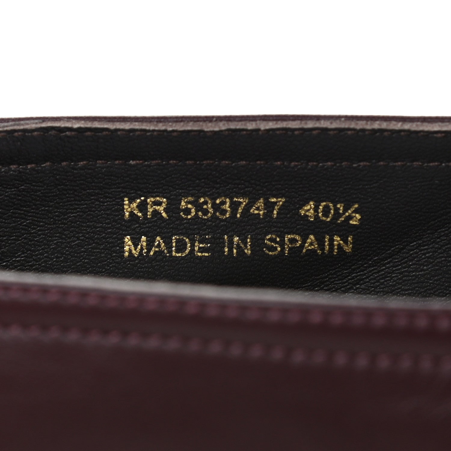Saint Laurent Nappa Vendome Monogram Espadrilles 40.5 Barolo 9 of 10