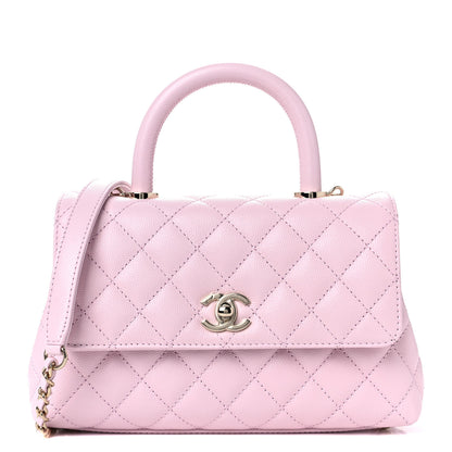 Chanel Caviar Quilted Mini Coco Handle Flap Light Pink 1 of 9