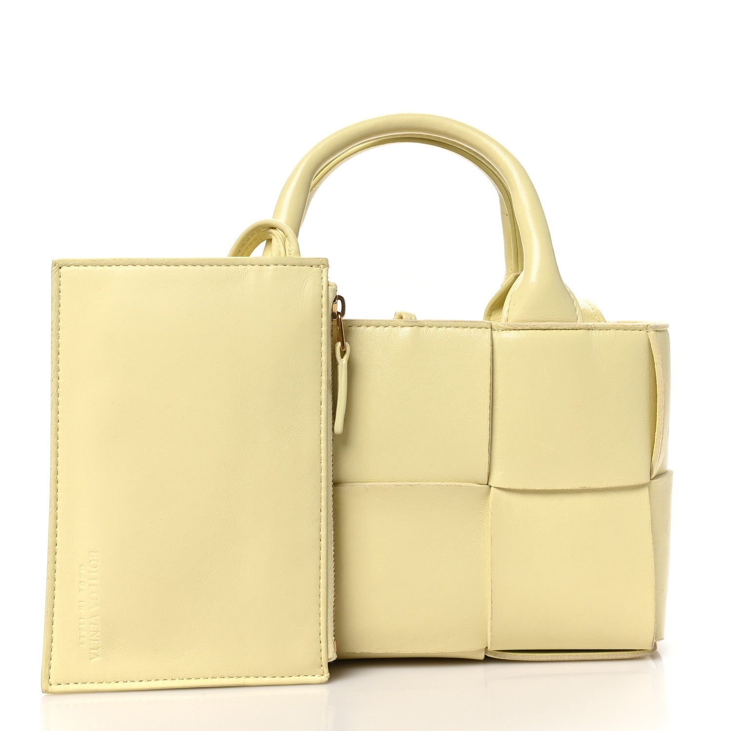 Bottega Veneta Nappa Maxi Intrecciato Mini Arco Tote Ice Cream 3 of 11