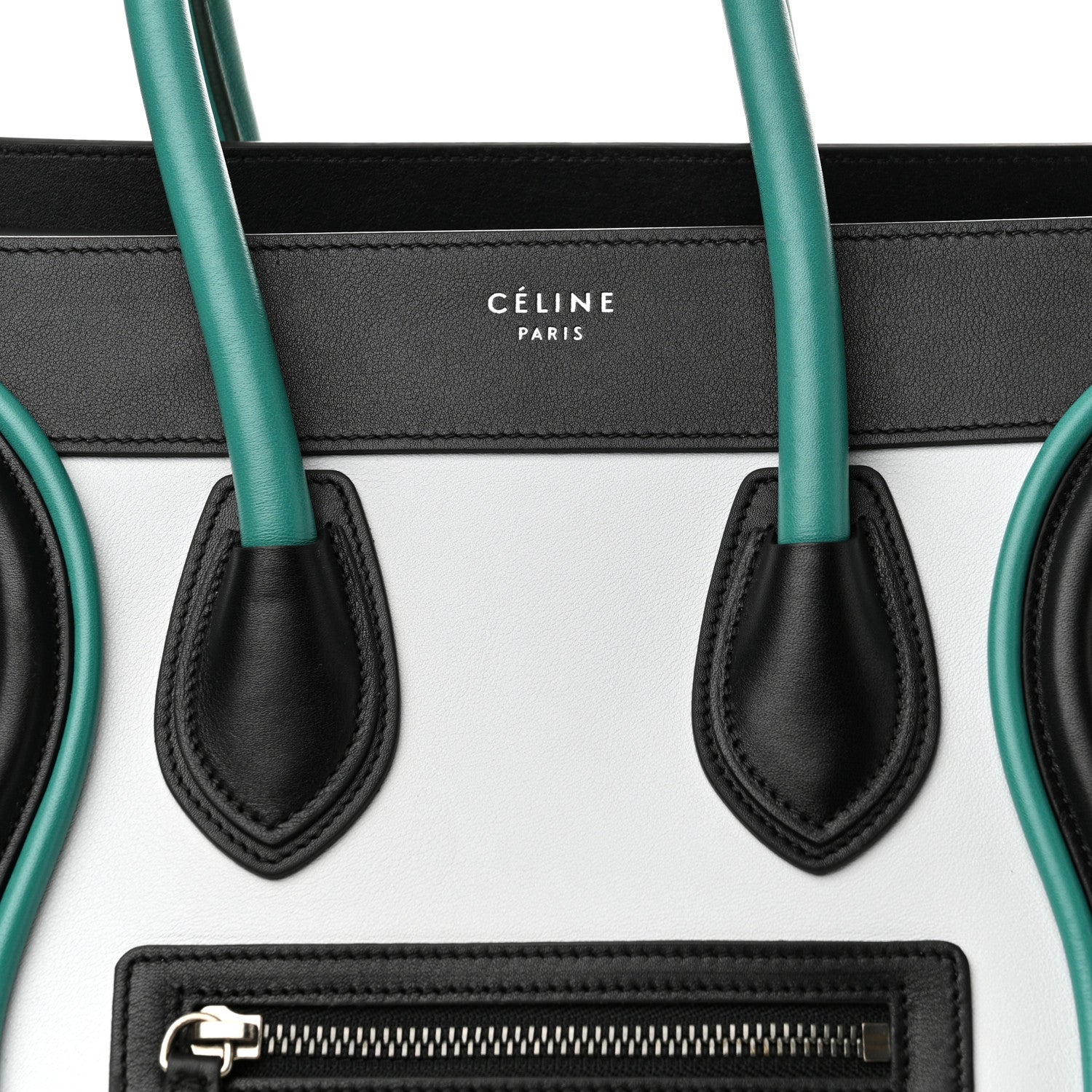 Celine Smooth Calfskin Micro Tri-Color Luggage Frost 7 of 12