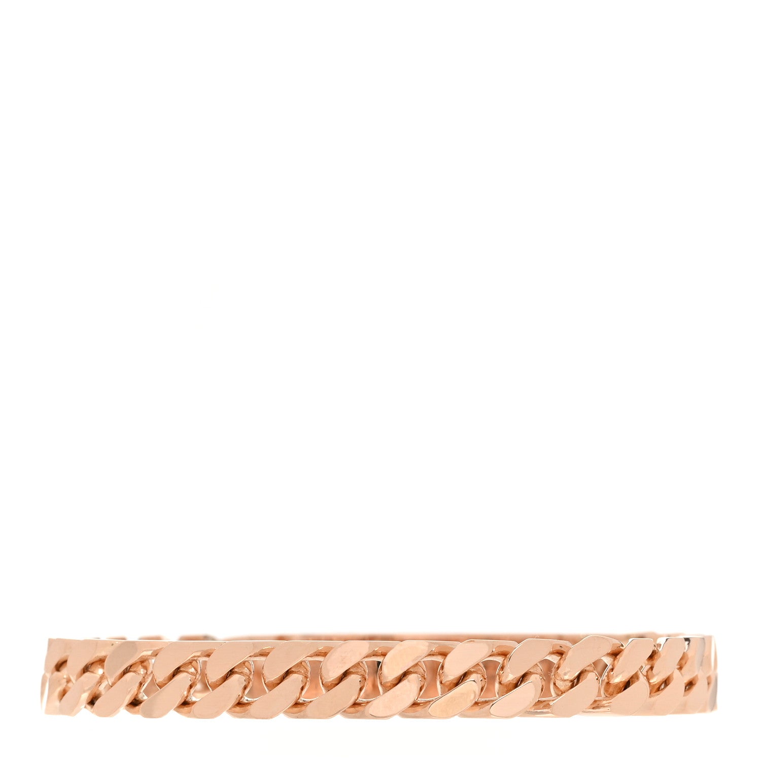 Hermes 18K Rose Gold Diamond PM Kelly Chaine Bracelet SH 2 of 4