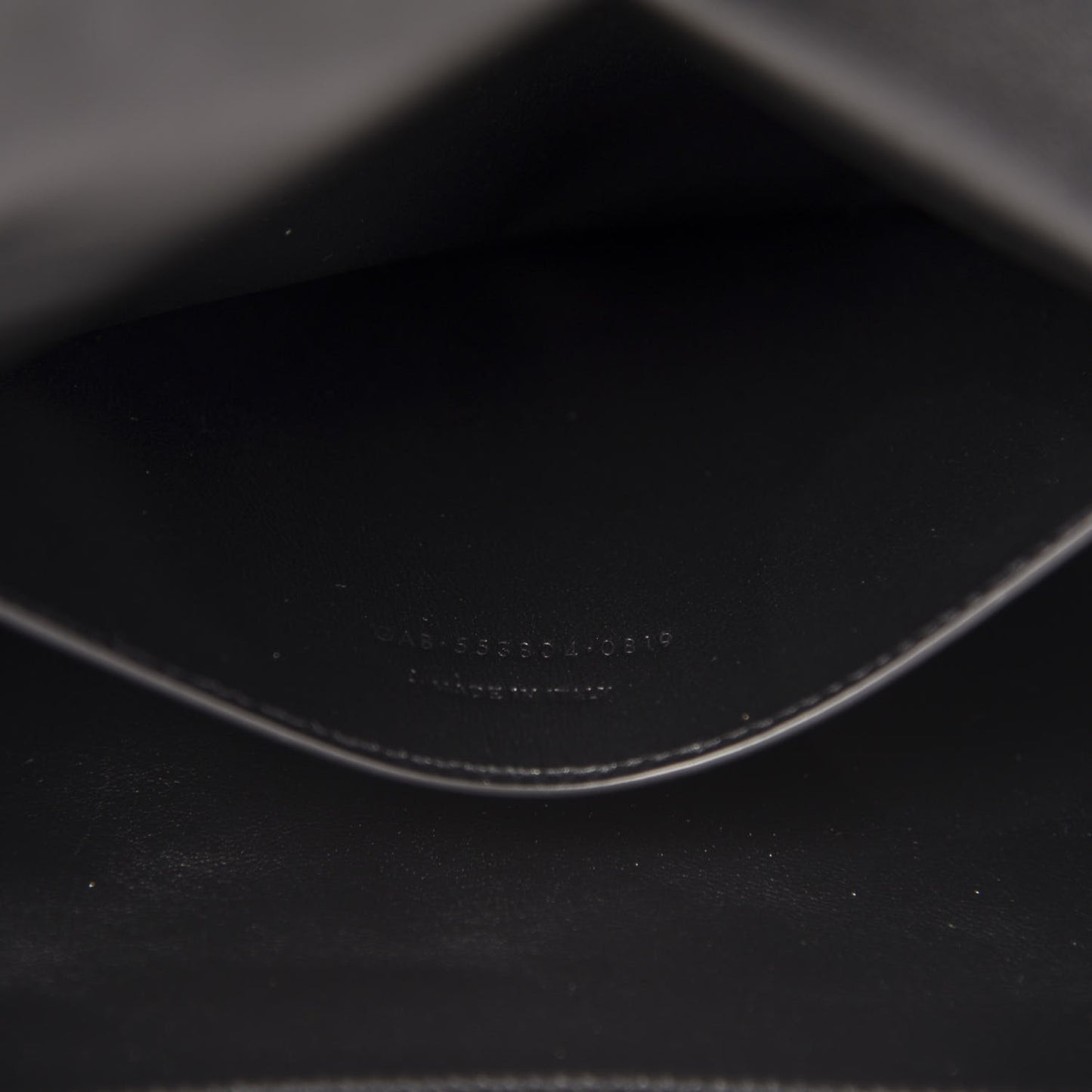 Smooth Calfskin Suede Medium Reversible Monogram Kate Satchel Black