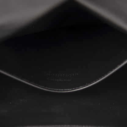 Saint Laurent Smooth Calfskin Suede Medium Reversible Monogram Kate Satchel Black 8 of 20