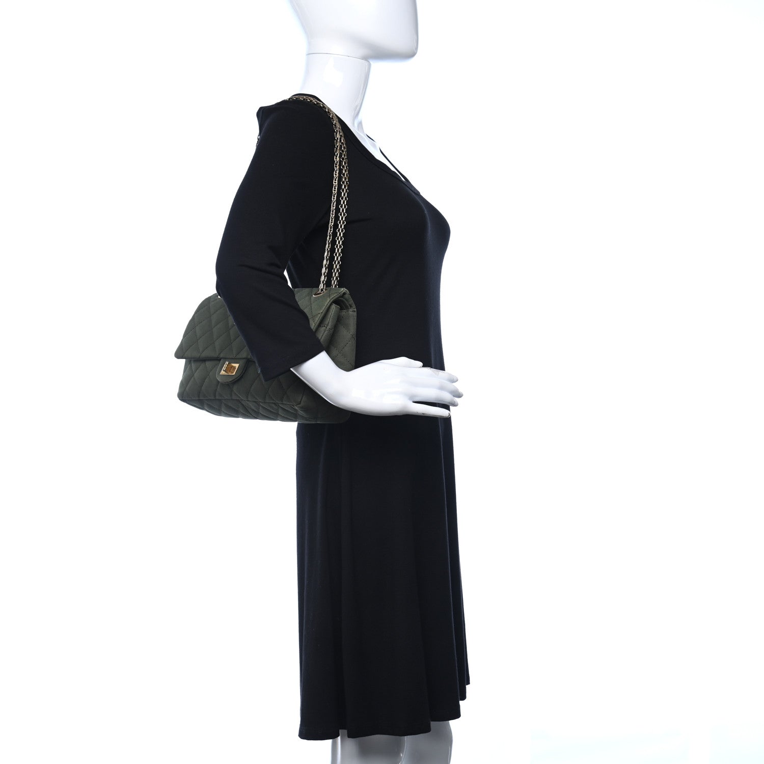 Chanel Jersey Quilted 2.55 Reissue 226 Flap Kaki 2 of 11