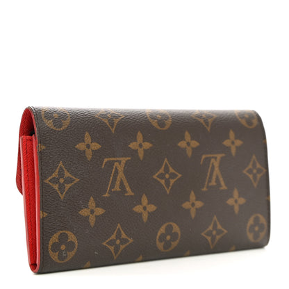 Louis Vuitton Monogram Bloom Flower Emilie Wallet Coquelicot 3 of 8