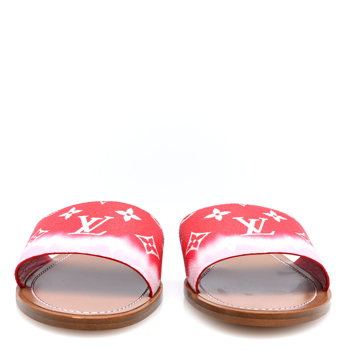 Monogram Escale Lock It Flat Mule 40 Rouge