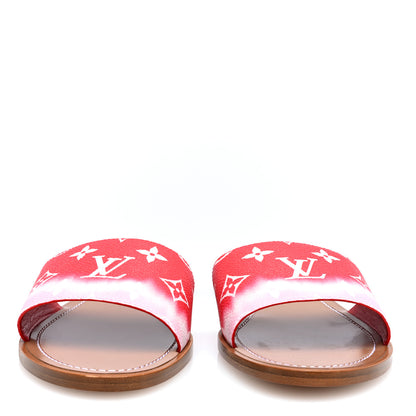 Louis Vuitton Monogram Escale Lock It Flat Mule 40 Rouge 3 of 7