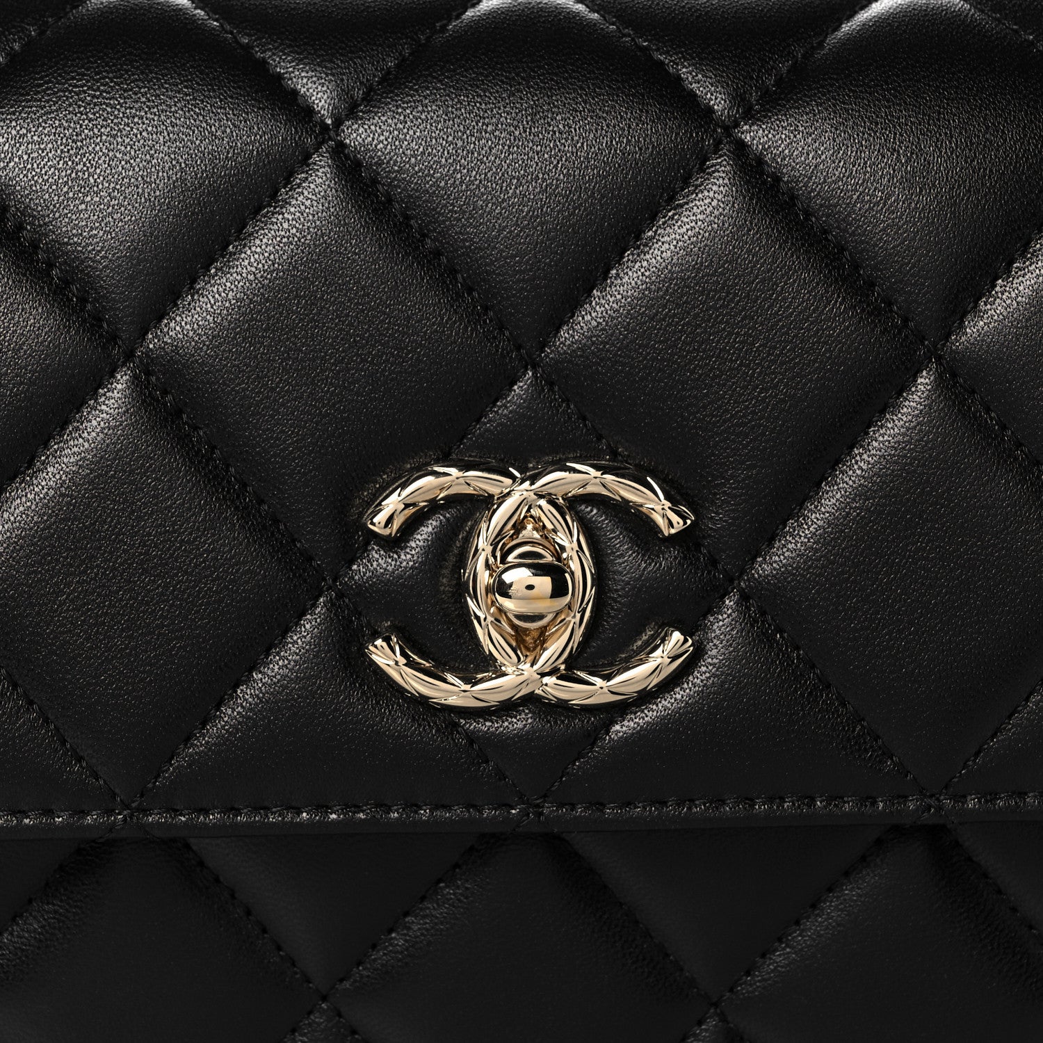 Chanel Lambskin Quilted Small Trendy CC Dual Handle Flap Bag Black 7 of 11