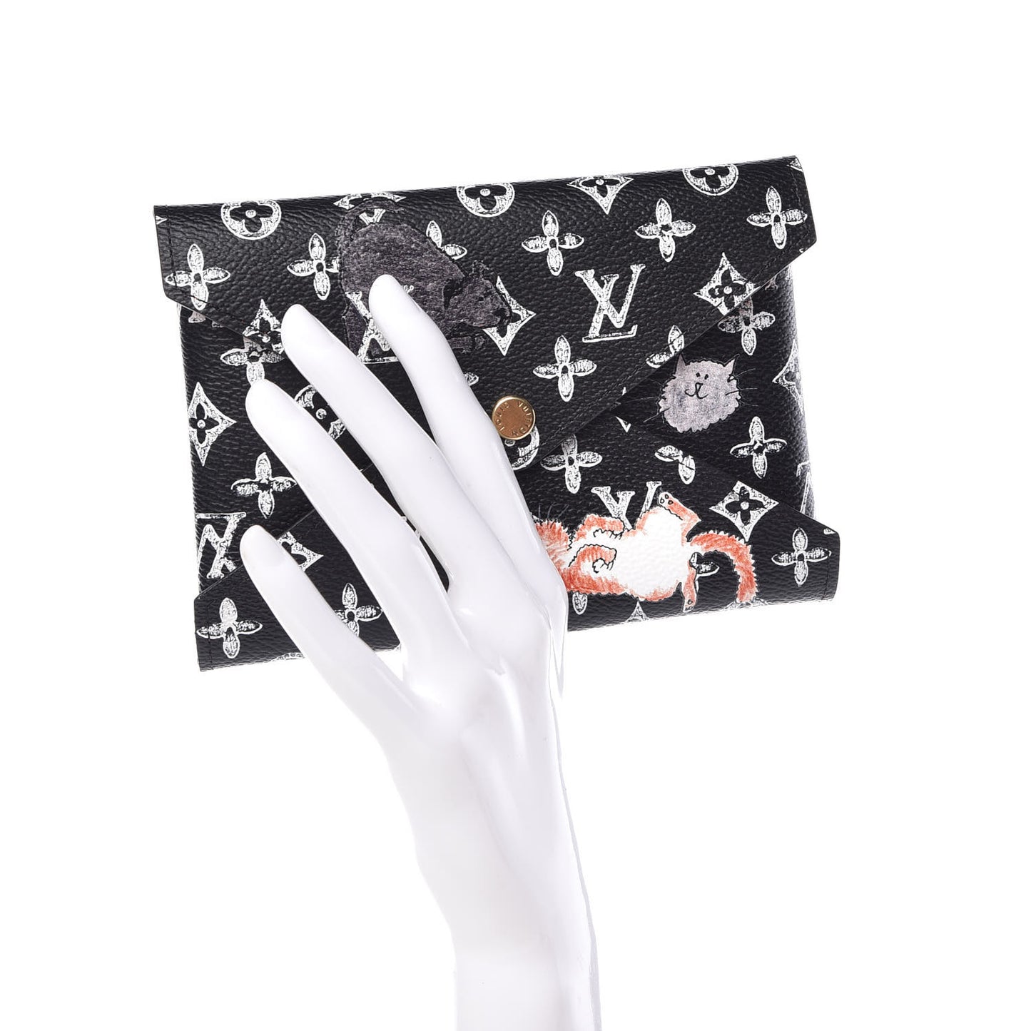 Catogram Medium Kirigami Pochette Black